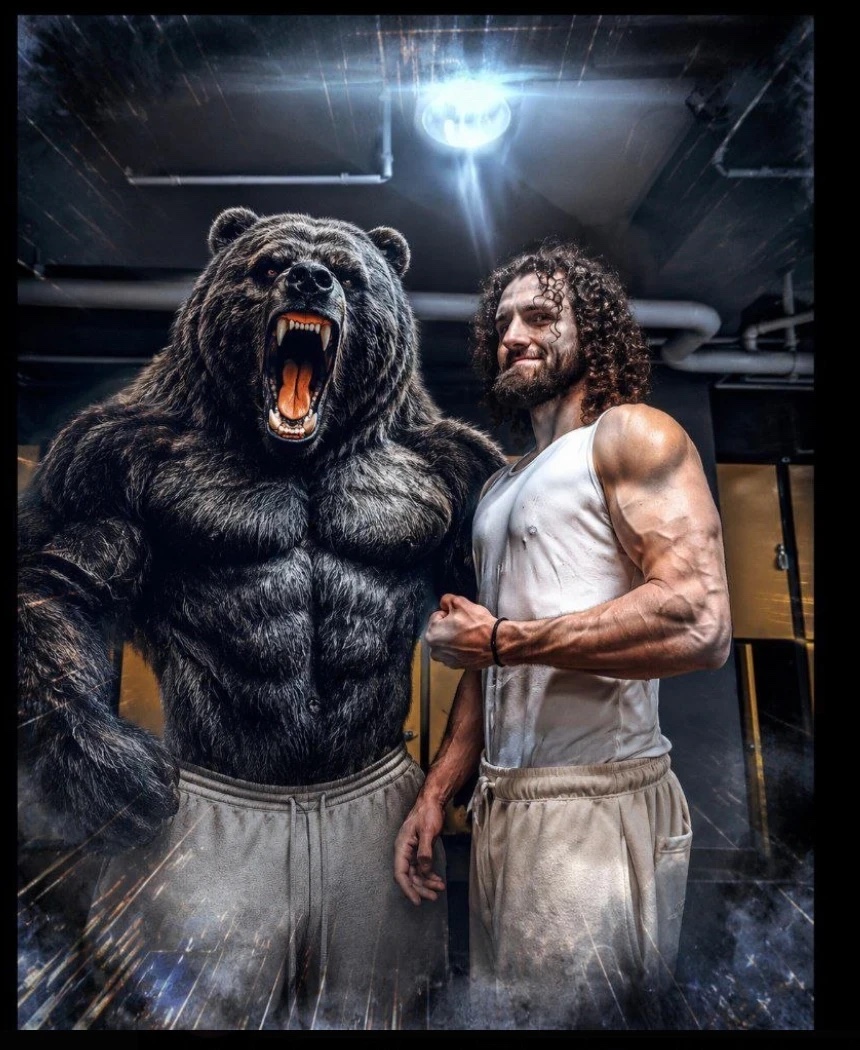 Hakan alongside the Grizzly